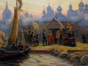 И. Машков. Паломничество царя Петра в Соловецкий монастырь в 1702 году
